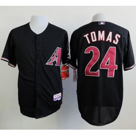 Diamondbacks #24 Yasmany Tomas Black Cool Base Stitched MLB Jersey