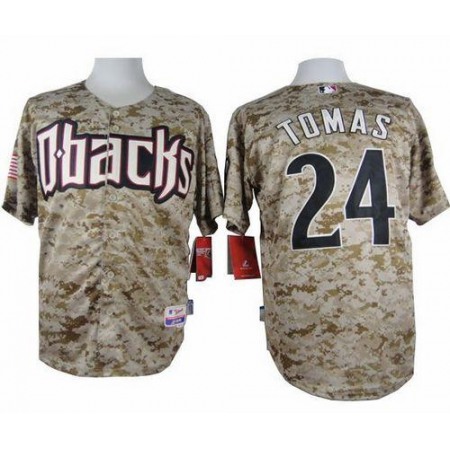 Diamondbacks #24 Yasmany Tomas Camo Cool Base Stitched MLB Jersey