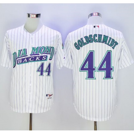 Diamondbacks #44 Paul Goldschmidt White 1999 Turn Back The Clock Stitched MLB Jersey