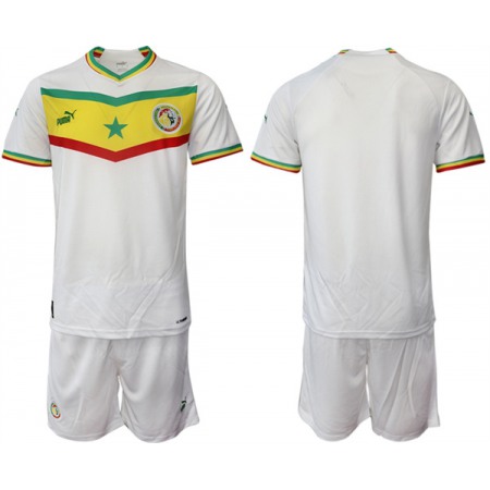 Men's Senegal Custom White Home Soccer Jersey Suit