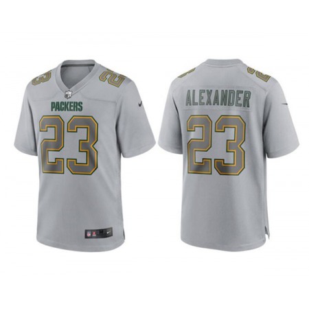 Men's Green Bay Packers #23 Jaire Alexander Gray Atmosphere Fashion Stitched Game Jersey