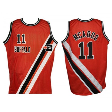 Men's Buffalo Braves #11 Bob McAdoo Orange Stitched Jersey