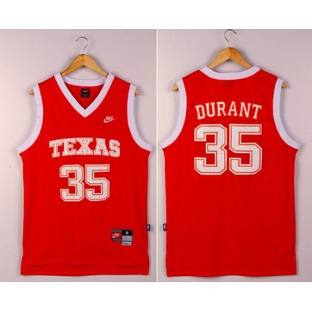 Longhorns #35 Kevin Durant Orange New Stitched NCAA Jersey