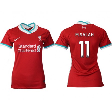 Women's Liverpool #11 Salah Red Home Soccer Club Jersey