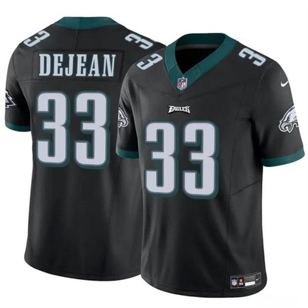 Men's Philadelphia Eagles #33 Cooper DeJean Black 2024 Draft F.U.S.E Vapor Untouchable Limited Stitched Football Jersey