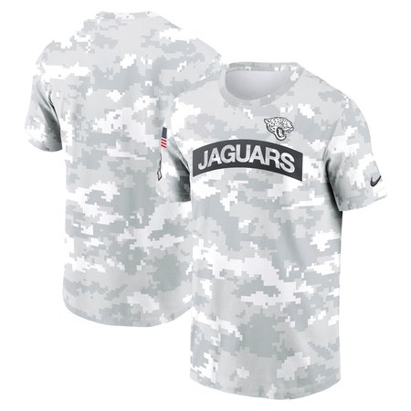 Men's Jacksonville Jaguars Nike Arctic Camo 2024 Salute To Service Performance T-Shirt