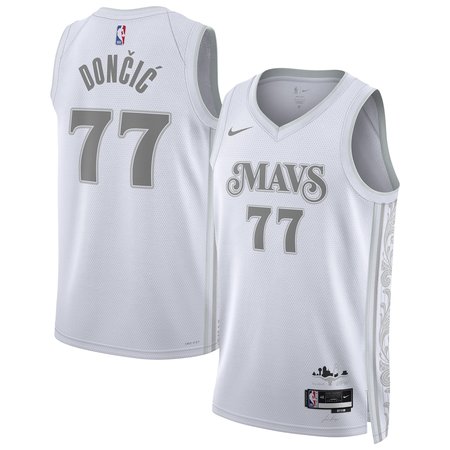 Unisex Dallas Mavericks Luka Don?i? Nike White 2024/25 Swingman Player Jersey - City Edition