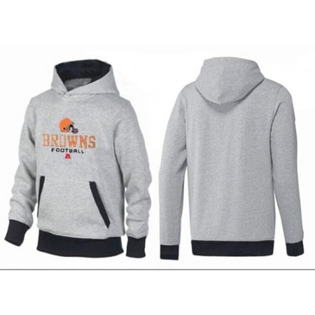 Cleveland Browns Critical Victory Pullover Hoodie Grey & Black