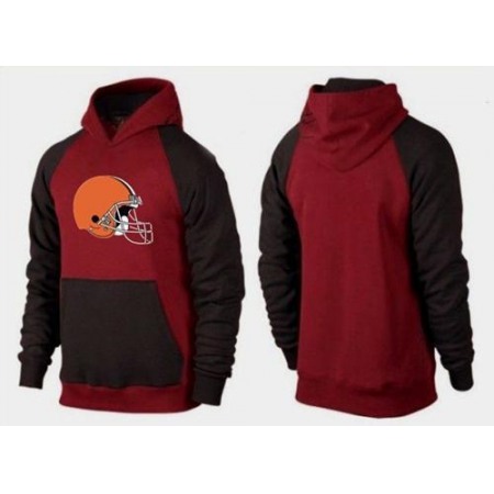 Cleveland Browns Logo Pullover Hoodie Red & Black