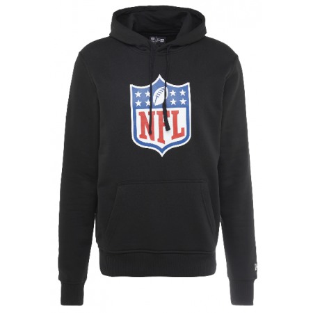 Men's New Era Black Football Pullover Hoodie