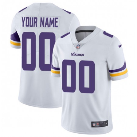 Toddlers Minnesota Vikings Customized White Vapor Untouchable Stitched Jersey