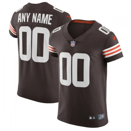 Men's Cleveland Browns Customized Brown Elite Stitched Jersey