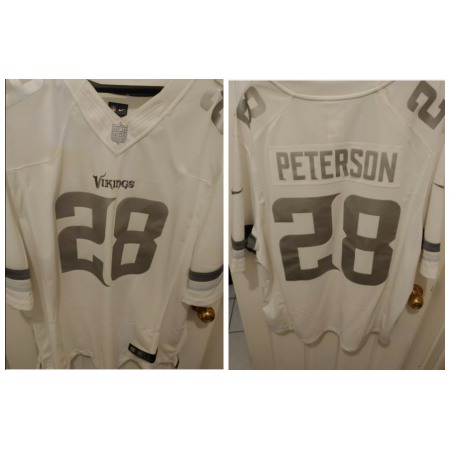 Men's Minnesota Vikings Custom White Stitched Jersey