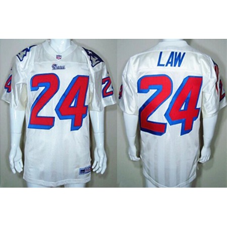 Men's New England Patriots Customized White Stitched Jersey