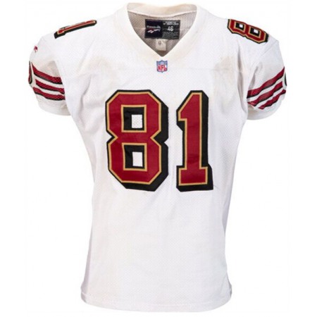 Men's San Francisco 49ers Customized 1997-98 White Stitched Jersey