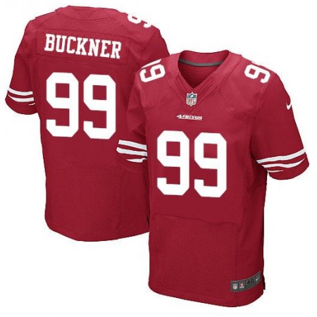 Men's San Francisco 49ers Customized Red Elite Stitched Jersey