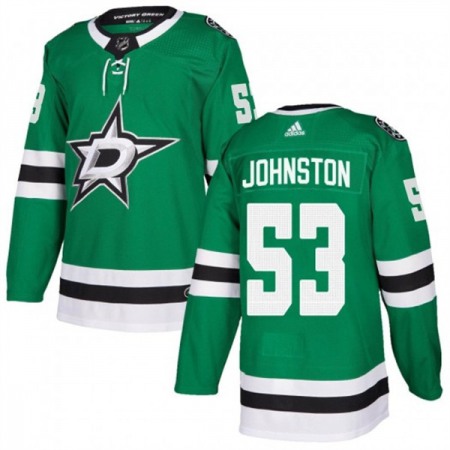 Men's Dallas Stars #53 Wyatt Johnston Green Stitched Jersey