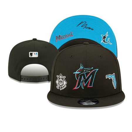 Miami Marlins Snapback Hat