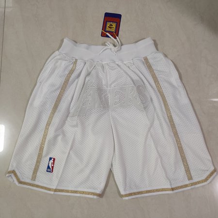 Los Angeles Lakers White Shorts