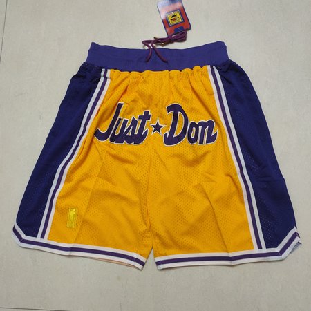 Los Angeles Lakers Yellow Shorts