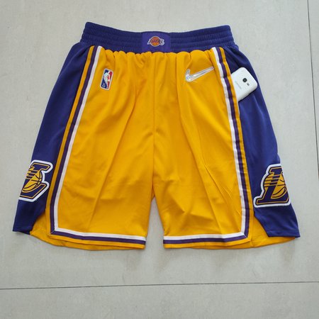 Los Angeles Lakers Yellow Shorts