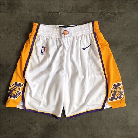 Los Angeles Lakers White Shorts